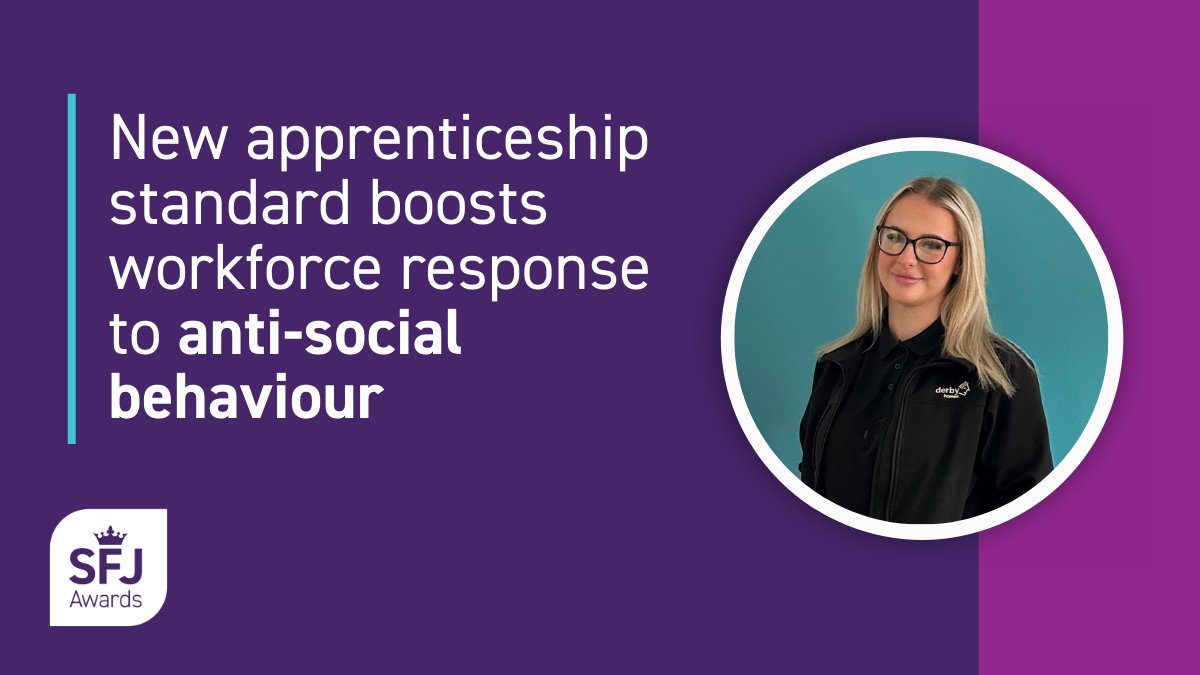 SFJ Awards (@sfjawards) on Twitter photo .<a href="/DerbyHomes/">Derby Homes</a> is celebrating both an employee milestone and a first for the social housing sector with their apprentice Renee Beesley successfully completing the first ever Anti-Social Behaviour and Community Safety Officer apprenticeship.
Find out more: ow.ly/FjMj50SZ6bt .<a href="/DerbyHomes/">Derby Homes</a> is celebrating both an employee milestone and a first for the social housing sector with their apprentice Renee Beesley successfully completing the first ever Anti-Social Behaviour and Community Safety Officer apprenticeship.
Find out more: ow.ly/FjMj50SZ6bt