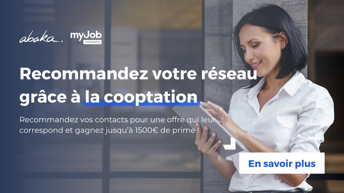 ❓ Vous avez des contacts en recherche d’opportunités professionnelles ? 

✔️ Devenez coopteur avec @MyJobCompany

🕑 En 2 minutes, recommandez vos contacts pour une offre qui leur correspond et gagnez jusqu’à 1500€ de prime !

👉 myjob.company/fr/