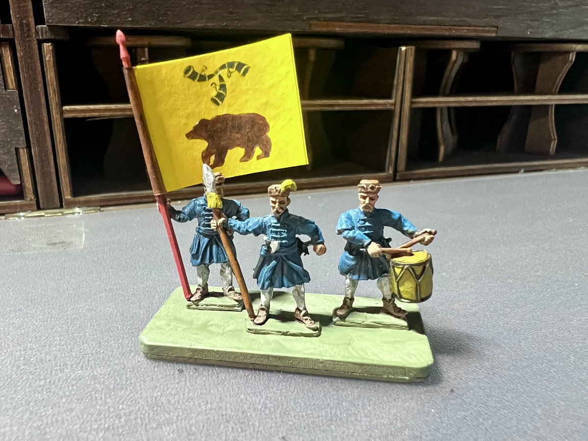 khaiell's tweet image. Having fun with some 15mm historical game for a change. WiP