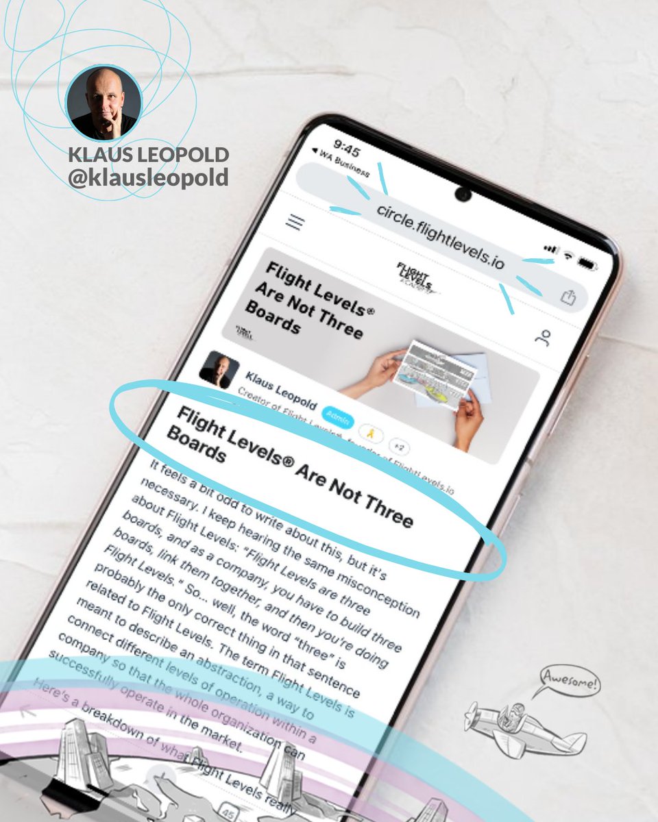 Flight Levels is meant to describe an abstraction that connects different levels of operation within a company so that the whole organization can successfully operate in the market.
Flight Levels® Are Not Three Boards

🚀 loom.ly/pJbSKXU

__
#FlightLevels
<a href="/klausleopold/">Klaus Leopold</a>