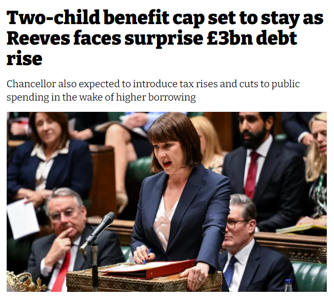 NEF's tweet image. The two child limit is a deeply unpleasant and harmful policy that pushes over a million children deeper into poverty. It should be top of the list of policies to overturn for any government serious about tackling child poverty. THREAD &amp;gt;