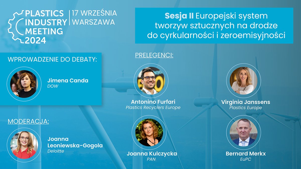 W drugiej sesji #PlasticsIndustryMeeting2024 poruszymy takie zagadnienia, jak: 
➖ cyrkularne i zeroemisyjne cele branży 
➖ globalne narzędzia dotyczące tworzyw
➖ konkurencyjność europejskiego przemysłu
➖ zmiany w otoczeniu legislacyjnym

Zapraszamy!➡ lnkd.in/dMRvdM3x