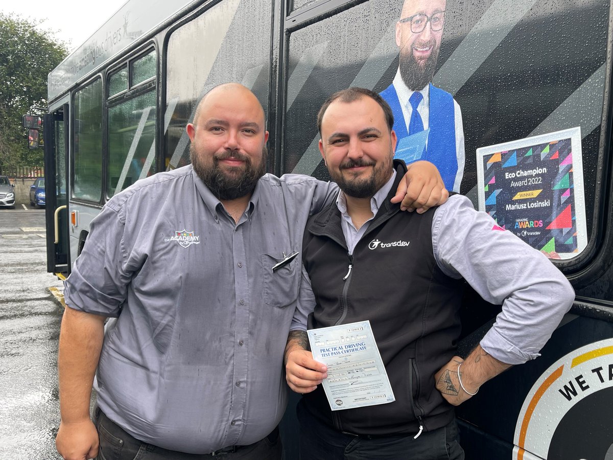 🥳Happy Friday and huge congratulations to Connor!🎉 He recently passed his driving test to join the family at <a href="/TeamPennine/">TeamPennine</a> in Elland. A huge thank you to his instructor Gav. 🙌 Keep a look out for Connor driving your bus soon!🚌