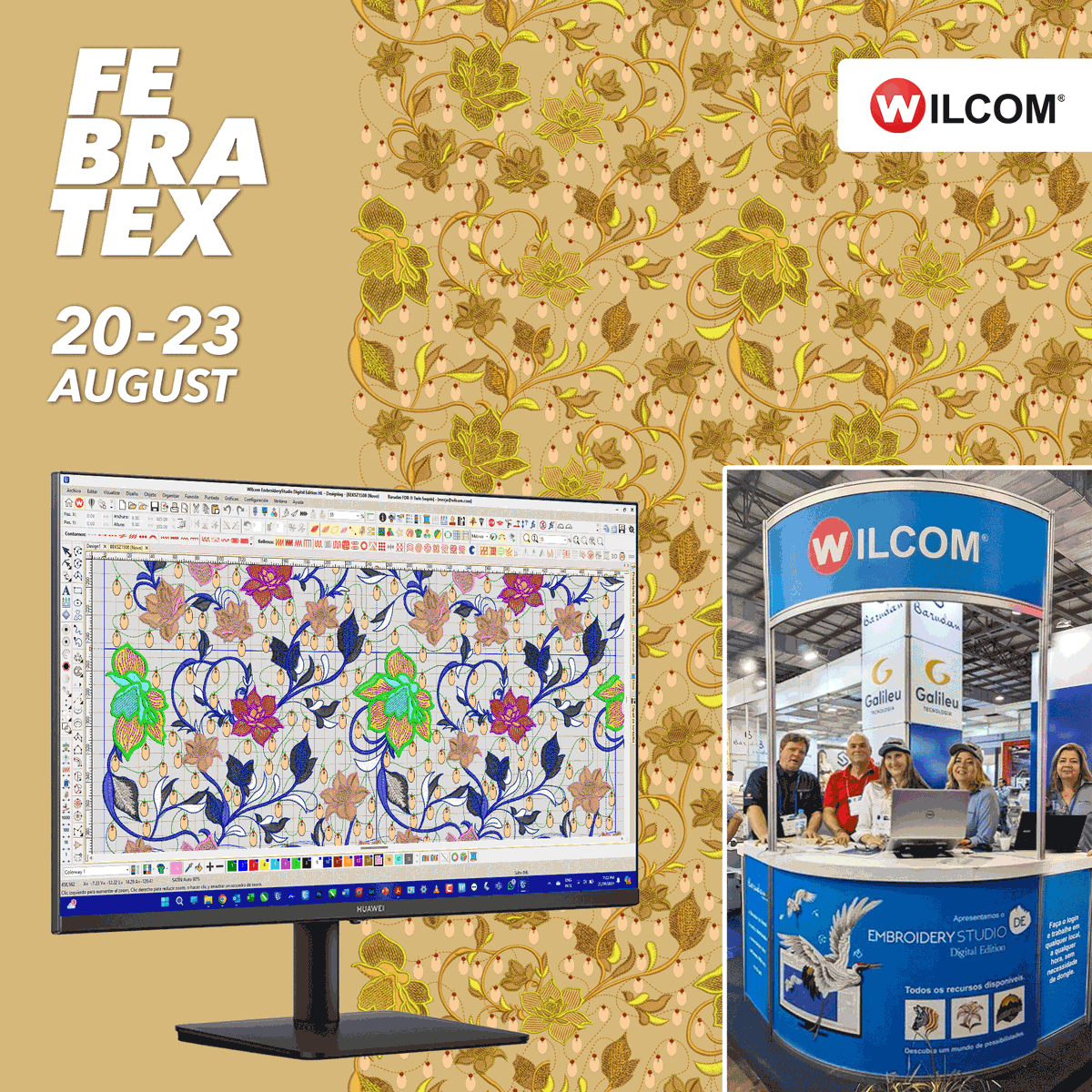 Wilcom_Int's tweet image. Digitized in Wilcom's EmbroideryStudio, this multi-sequin design was created by Sandro da Silva for Febratex 2024.

Visit the @Barudan do Brasil-oficial booth: zurl.co/UIEU 

#wilcom #embroiderystudio #sequin #autumn #embroidery