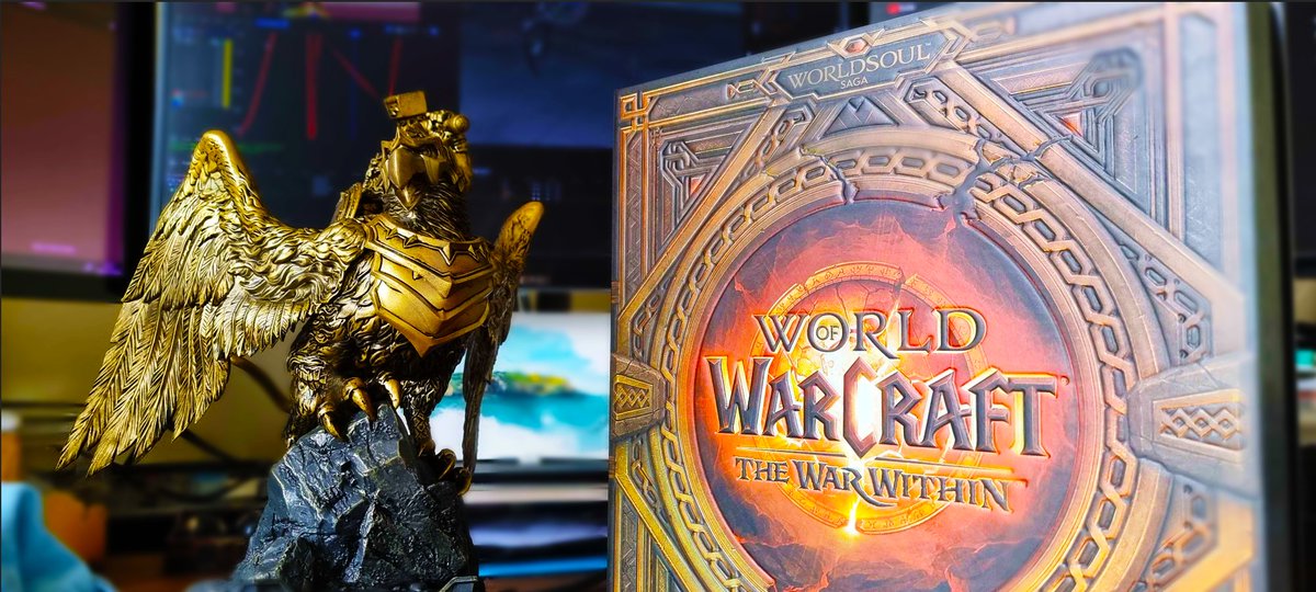 A big thank you to <a href="/Warcraft/">World of Warcraft</a> for sending me a collectors edition of TWW. I honestly didnt expect it and that made it even sweeter. Definitely the coolest thing I own now. The time is soon approaching to DELVE into the new content 😎