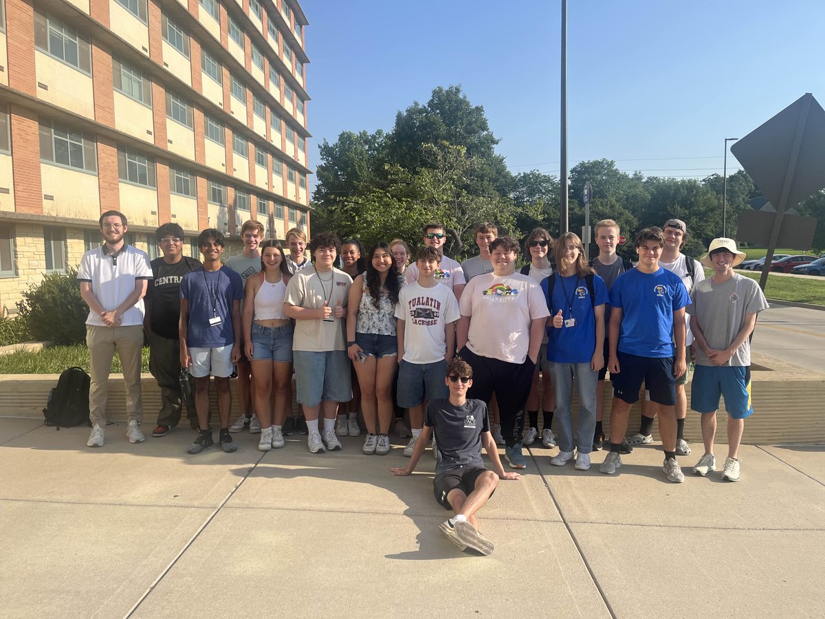 William (5th from left), senior @ <a href="/SMWestOffice/">SM West Office</a>, attended the Jayhawk Debate Institute through a Kenna Campbell Kobin Memorial Stepping Stones Scholarship. He attended 26 lectures &amp; had 228 pages of notes! Family &amp; friends of Kenna Campbell Kobin helped make this possible!
