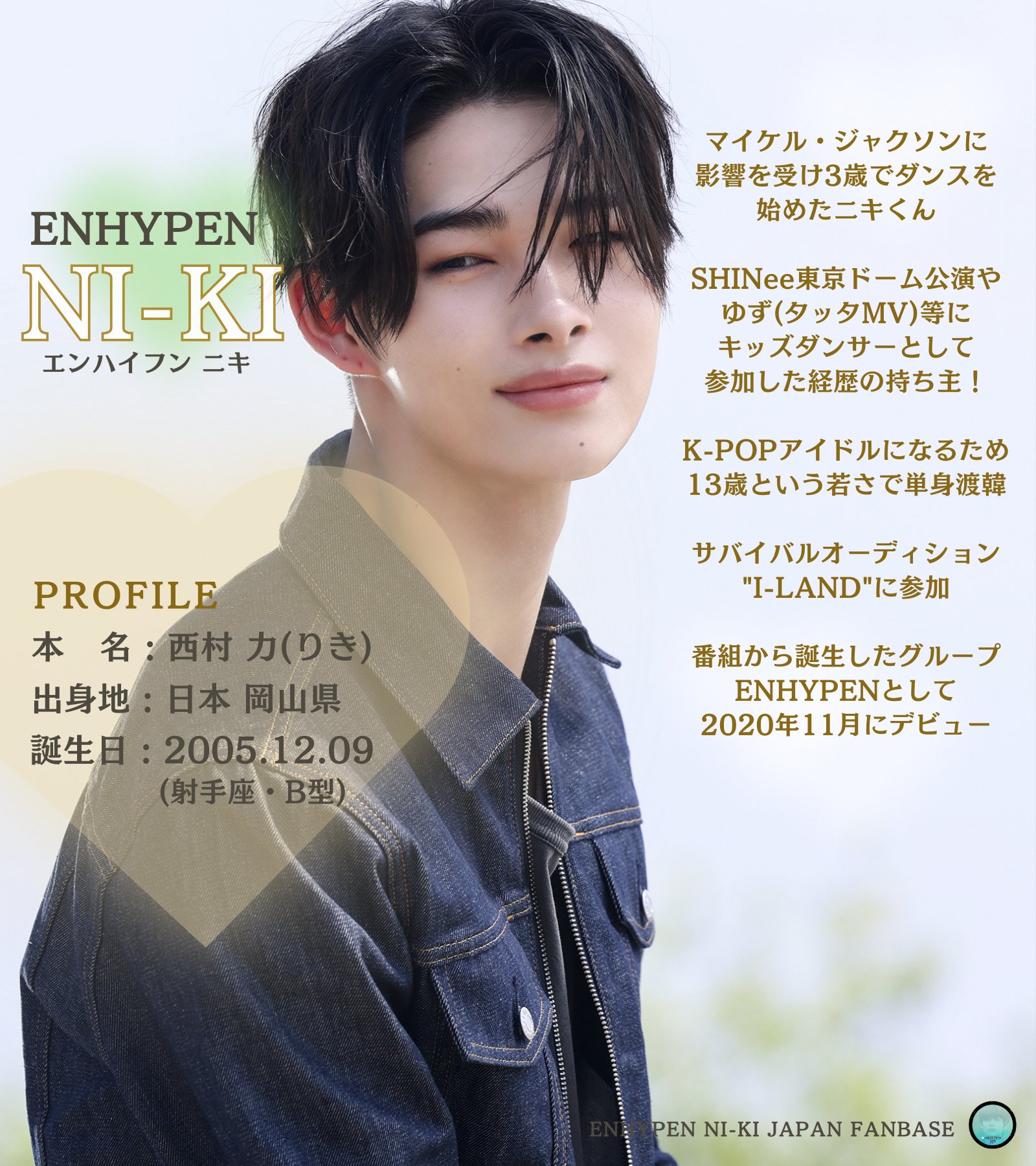 D'FESTA 羽田 入場特典 トレカ ENHYPEN みじかく ニキ