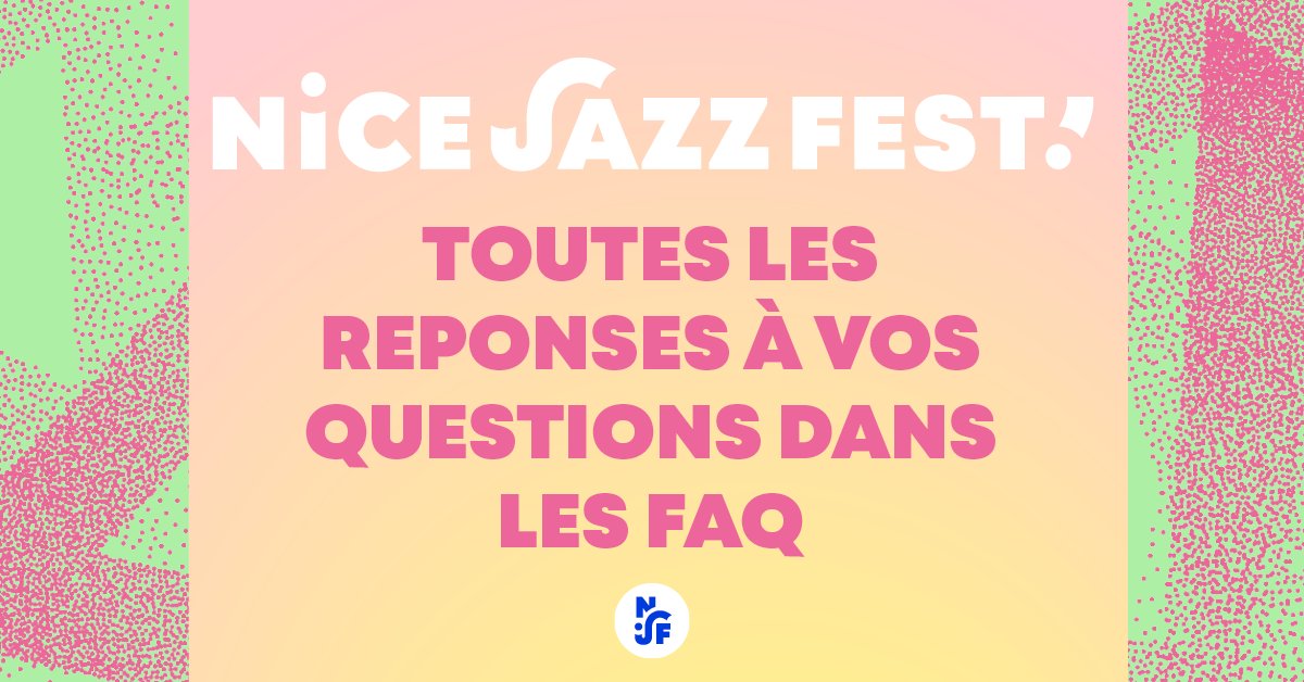 nicejazzfest's tweet photo. 🎶 Vous avez des questions sur le #NJ24 ? Notre FAQ est là pour vous guider !
De l'achat des billets aux infos pratiques, tout ce que vous devez savoir est à portée de clic.
Préparez-vous à vivre une expérience inoubliable en toute sérénité !
https://t.co/SCQrajJada https://t.co/u9DTOdHXQk