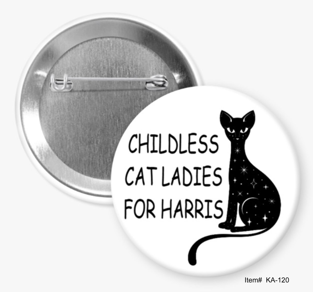 I put together buttons for the Kamala/Walz campaign for Hommel's Buttons. There are 130 buttons total.  I posted four here. 
 
Here is the link to all of the 130 buttons:  hommelsbuttons.com/kamala-harris-…