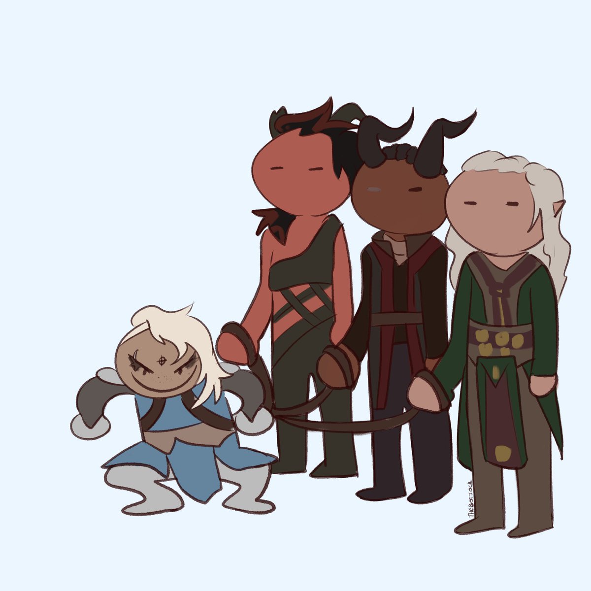 thebotjocks's tweet photo. bored so done some bg3 meme redraws ft Amaris  #BaldursGate3 https://t.co/qROSXzkjSB