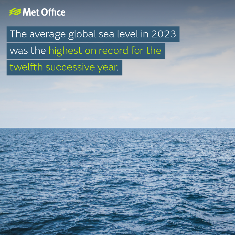 MetOffice_Sci's tweet photo. 2023 was a year of new climate records according to the #StateofClimate2023 report co-ordinated by @NOAA

Read the key findings in our news release: https://t.co/pDrttcZMx3