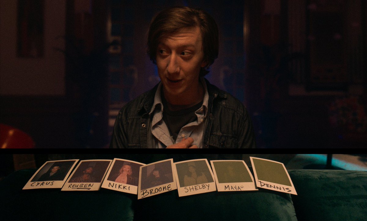 DiscussingFilm's tweet image. First look at ‘IT’S WHAT’S INSIDE’.

The horror film follows a group of friends who gather for a pre-wedding party that descends into an existential nightmare when an estranged friend arrives with a mysterious game.

Releasing October 4 on Netflix.