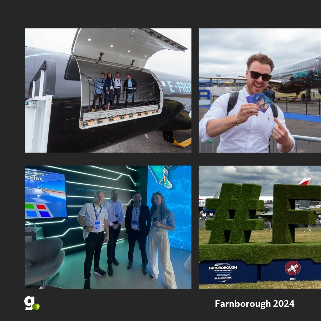 #ThrowbackThursday to the unforgettable Farnborough Airshow! As aerospace and tech geeks, we're passionate about aerospace marketing — and nothing makes us happier than 3 days at an airshow. Already counting down until the next one! ✈️