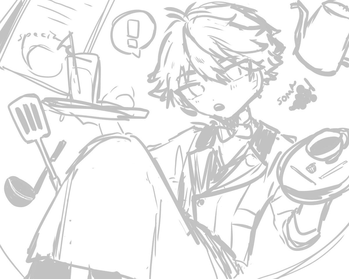 かわいいラフは描けた