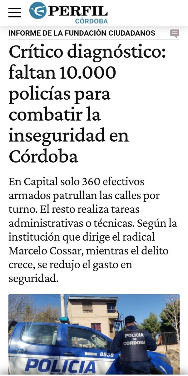 BelPanichelli's tweet image. Diagnóstico la @FundCiudadanos sobre el estado de la #policia perfil.com/noticias/cordo…