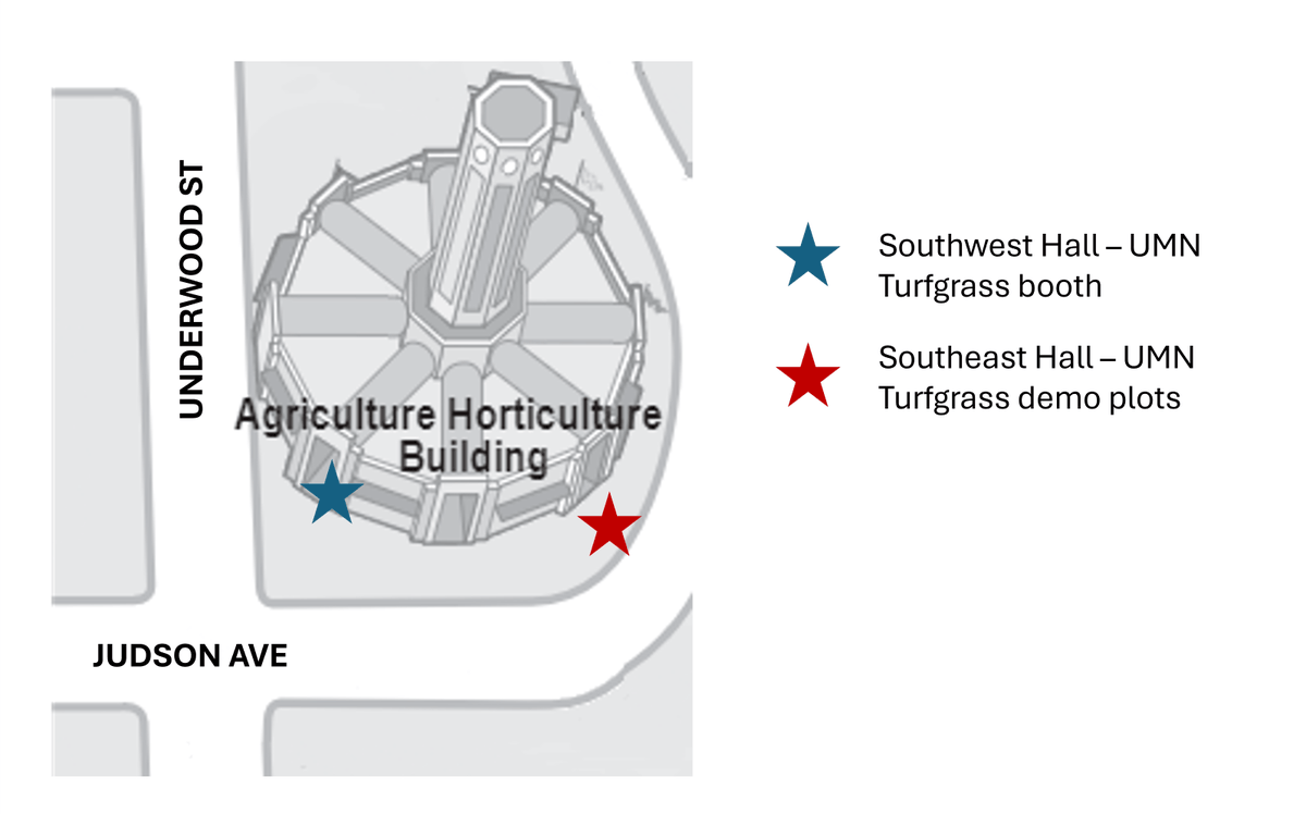 UMN Turfgrass Science (@umnturf) on Twitter photo It's opening day at the <a href="/mnstatefair/">Minnesota State Fair</a>!
Come check out our demo plots outside the Southeast Hall of the Agriculture Horticulture Building and stop by to see us at our display in the Southwest Hall! It's opening day at the <a href="/mnstatefair/">Minnesota State Fair</a>!
Come check out our demo plots outside the Southeast Hall of the Agriculture Horticulture Building and stop by to see us at our display in the Southwest Hall!