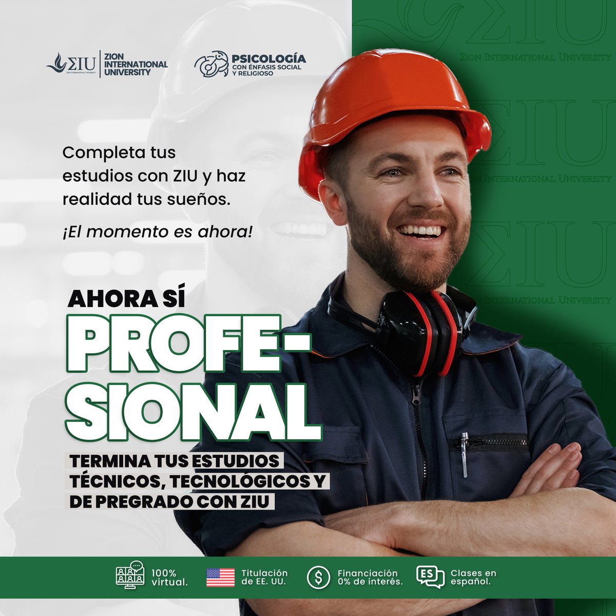 ZionTvOnline's tweet photo. 🎓 ¡Ahora Sí, Profesional! 🚀

Completa tus estudios técnicos, tecnológicos o de pregrado con ZIU y haz realidad tus sueños. ¡El momento es ahora!

💻 100% Virtual | 🇺🇸 Titulación de EE. UU. | 💰 Financiación 0% de interés | 🗣️ Clases en Español
#EstudiosOnline #ZionTV #ZIU https://t.co/gLchzI9XIs