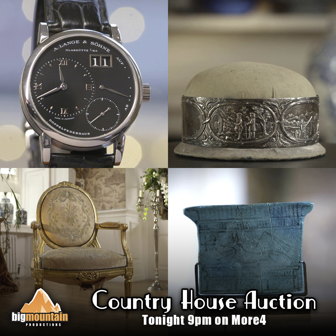 Tonight on #CountryHouseAuction... 
Auctioneer James shows the curating process of selecting the most extraordinary pieces in today's auction, and the wars begin at the auction as bidders try to get their hands on the finest treasures.