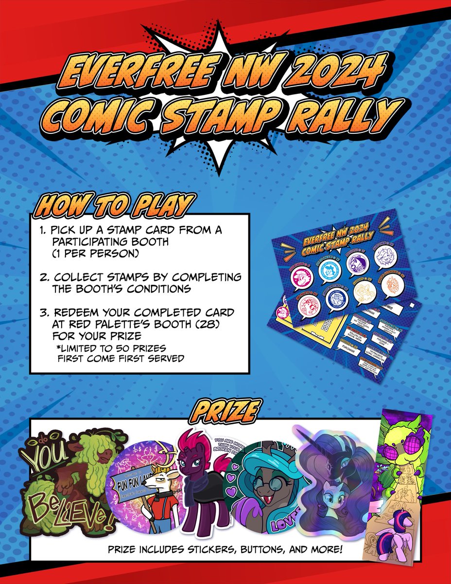 fannytastical's tweet image. I'm hosting a comic stamp rally at @EverfreeNW 2024! I made holo Mirror Sombra stickers.
💙Participating Artists 💛
@Rabbitasaur 💙 @OomlesArt 💛 @JustaSuta 💙 @saphypone 💛 @RedPaletteArt 💙 @misstwipietwins 💛 @LBRCloud 💙 @RocketLawnchArt