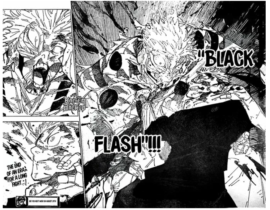 BurnKSS's tweet photo. #jjk267 surely the last black flash https://t.co/S5pvlSZcux