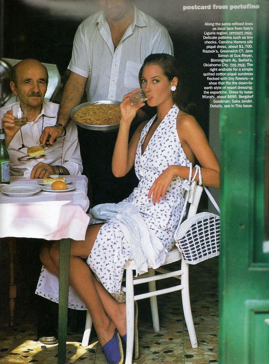Christy Turlington by Arthur Elgort for Vogue, 1993