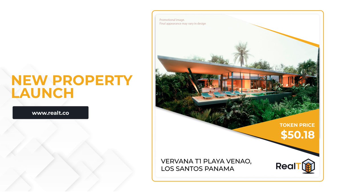 LeCryptoDaily's tweet photo. Rêvez d'investir dans l'immobilier de luxe sans casser la banque? 

Avec @RealTPlatform , c'est possible dès 50$ !💸🏡

🚨Ce soir à 21h🇫🇷: vente exclusive d'une propriété de luxe à Playa Venao, Panama. Un projet 5 étoiles🌟🌊

⤵️