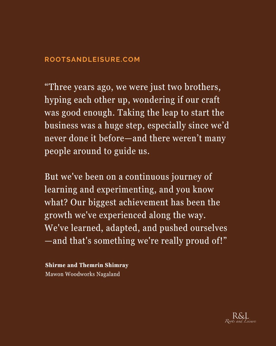 Meet the Shimray brothers of Mawon Woodworks! They turned family bonding time during the pandemic into a thriving woodwork venture. rootsandleisure.com/mawon-woodwork…