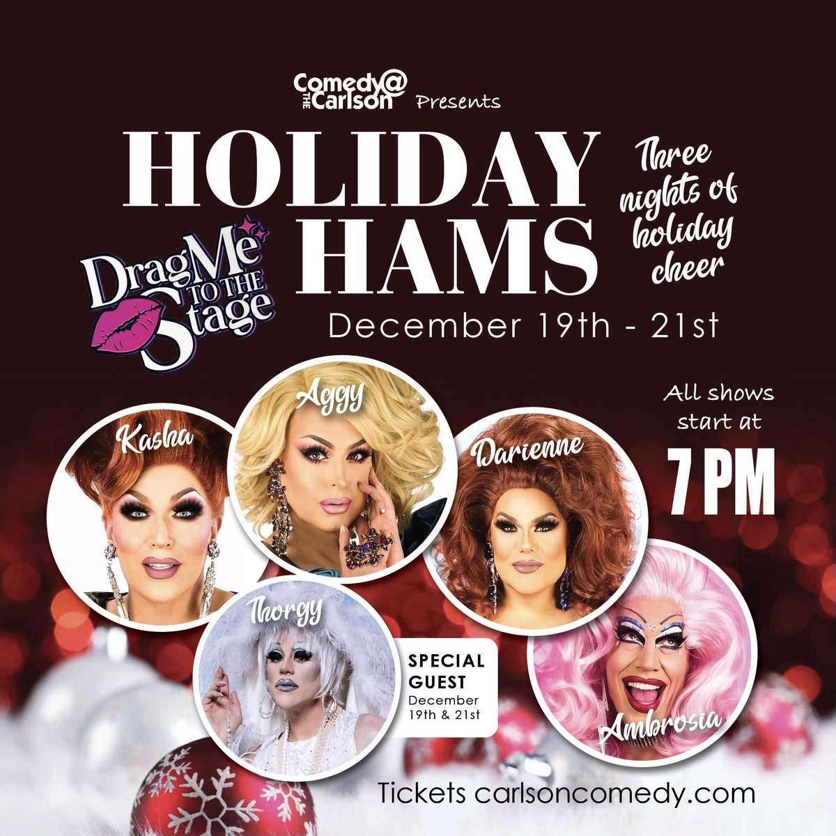 The HOLIDAYS are more exciting with friends! <a href="/CarlsonComedy/">Comedy @ The Carlson</a> 🤶🏻🤶🏻🤶🏻🤶🏻🤶🏻