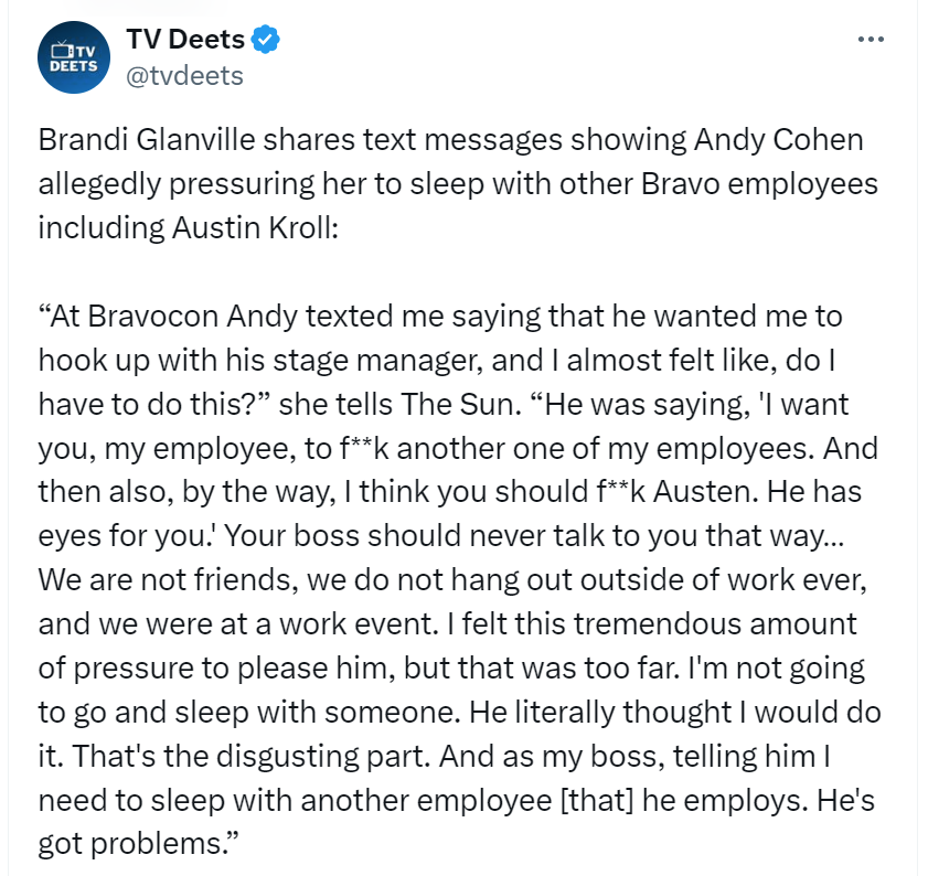 BrightlyAgain's tweet photo. #bravotv #NBC #comcast #NotAppropriate https://t.co/o7kpsHqkwK