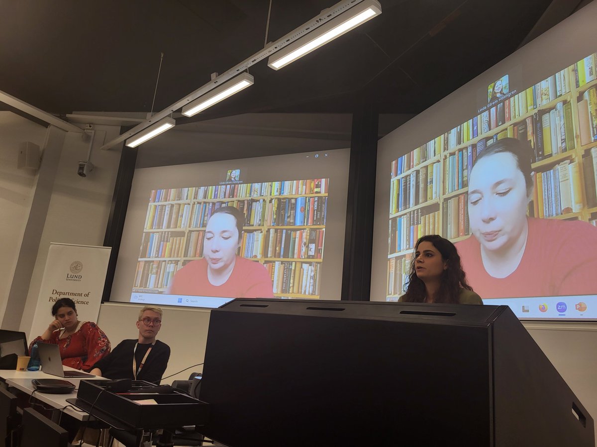 YafaShanneik's tweet photo. Excellent presentation by @giulia_gozzini on conducting fieldwork as a female researcher among male Islamists in Northern Lebanon @swemena @Lundsuni, organised by @CMES_LUND. https://t.co/vF2xtCkJSK