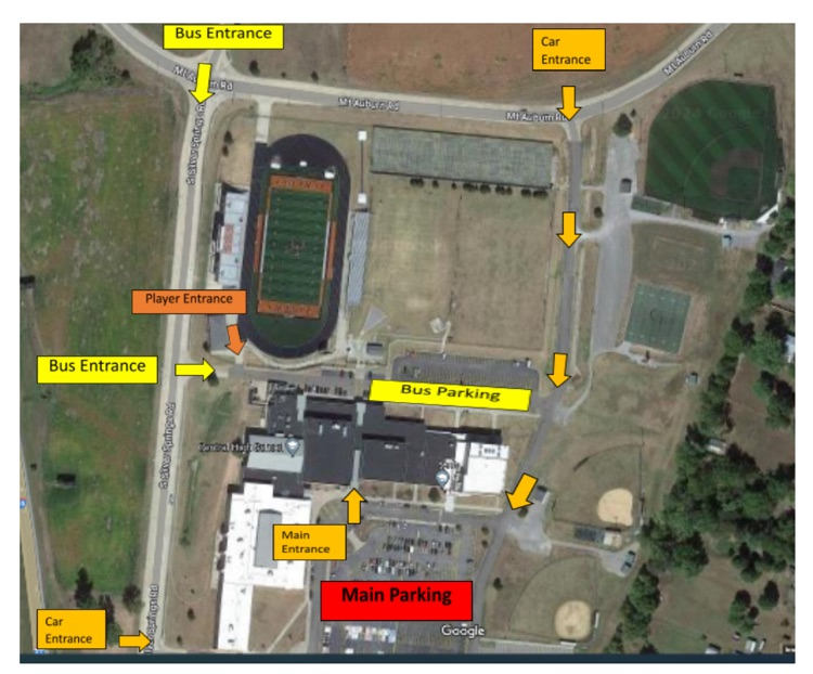 Here's some information for our Football Jamboree at Cape Central tomorrow evening. Go Rams!