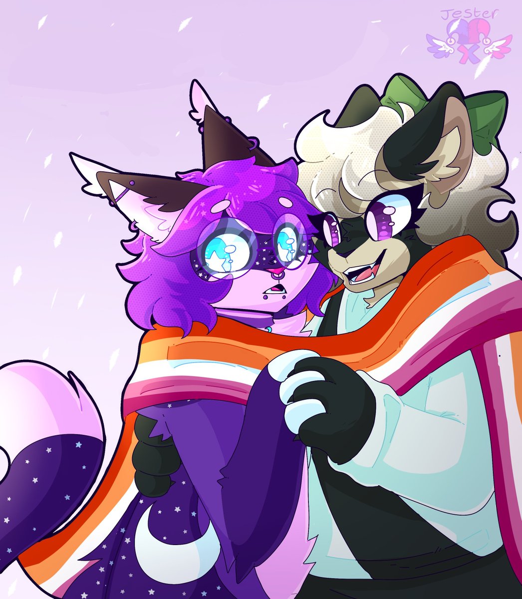 KatLunaris's tweet photo. @chai_lynx @silvitrine Meow meow 
I'd love to be in it. the lesbean art on left is most accurate on colours and upper body patterns, my ref sheet on right shows overall pattern, but is out of date. https://t.co/xsahckFi0y