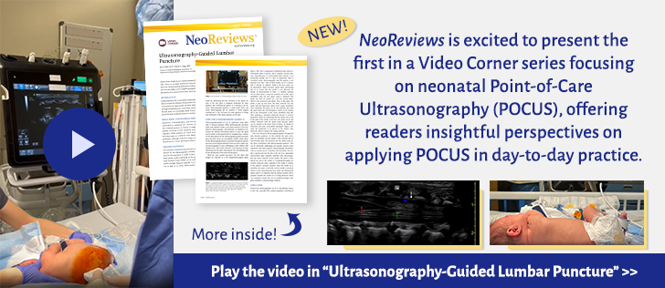 The editors of #NeoReviews are excited to present the first in a series within Video Corner focusing on neonatal point-of-care ultrasonography. In this series, the authors delve into various practical applications of this clinical tool in neonatology: bit.ly/3M2rzX2
