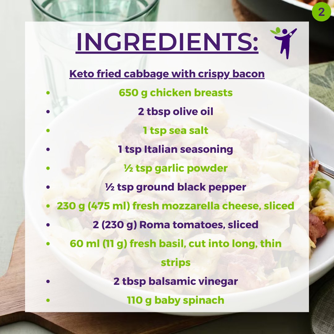 longevity_pro's tweet image. Keto-friendly Fried Cabbage and Crispy Bacon from Diet Doctor. Who knew bacon was so healthy? We did! For more health and nutrition advice: bit.ly/45baJfI #diet #keto #nutrition #health #ketogenic