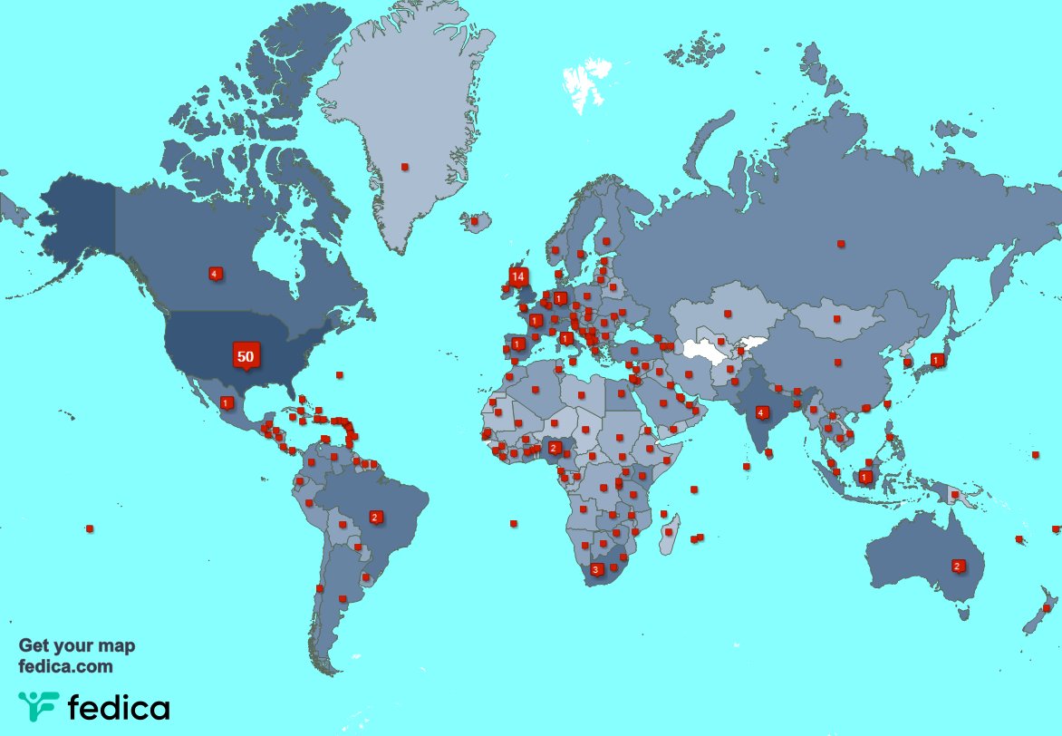 I have 47 new followers from Germany, and more last week. See fedica.com/!iMusicSuccess
