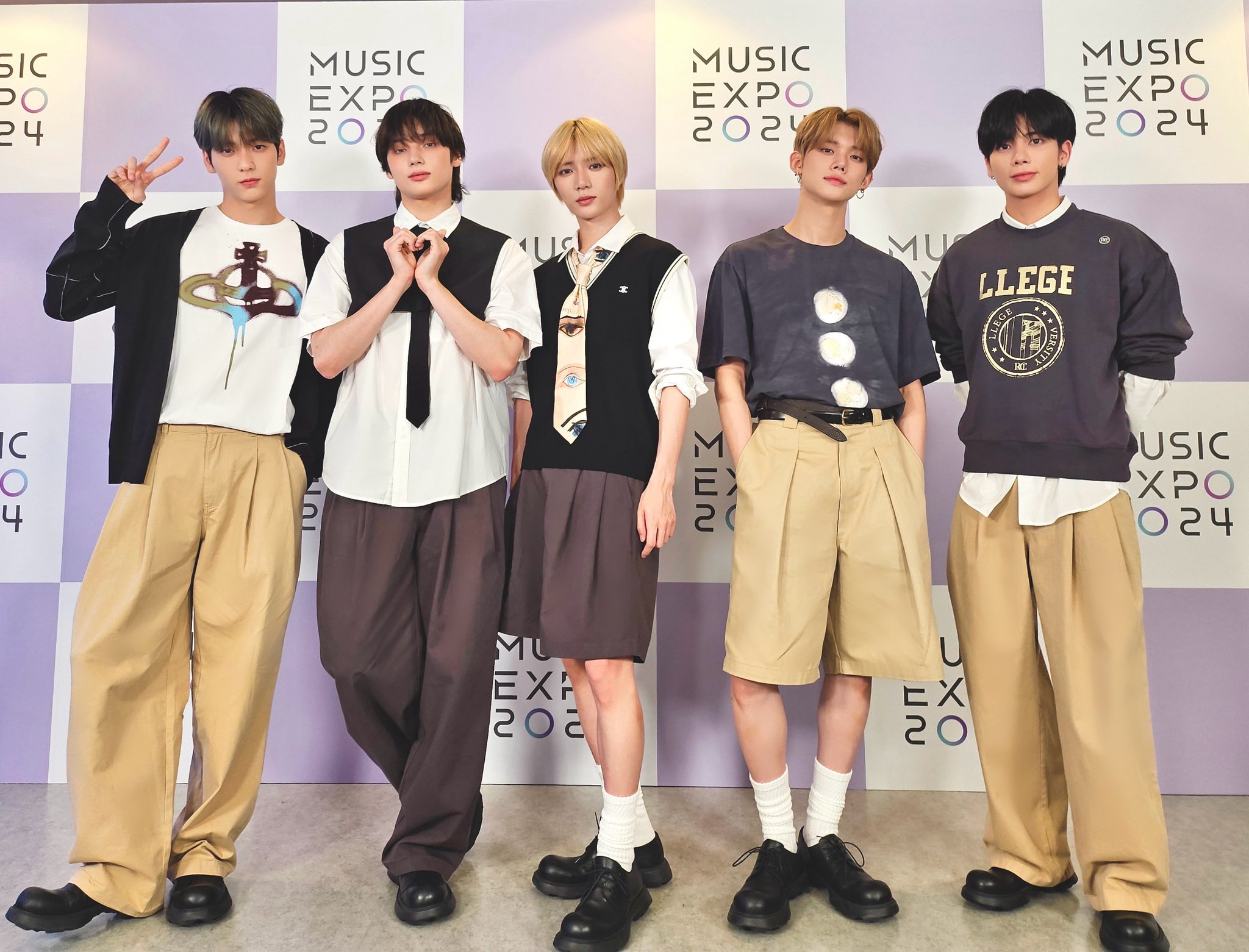 TXT MUSIC BANK 公開番組 サノク ギフト テヒョンセット TOMORROW X TOGETHER(TXT) MUSIC BANK 公開番組 サノク ボムギュ