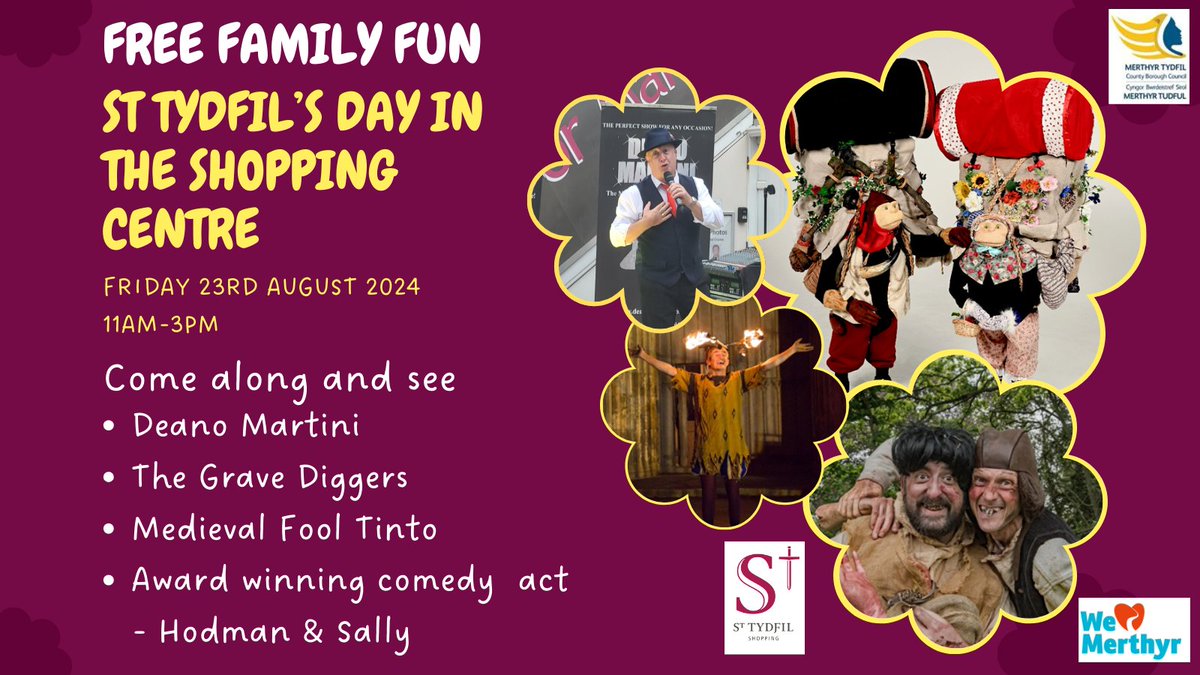 Join us tomorrow in the shopping centre for a day of family fun and entertainment