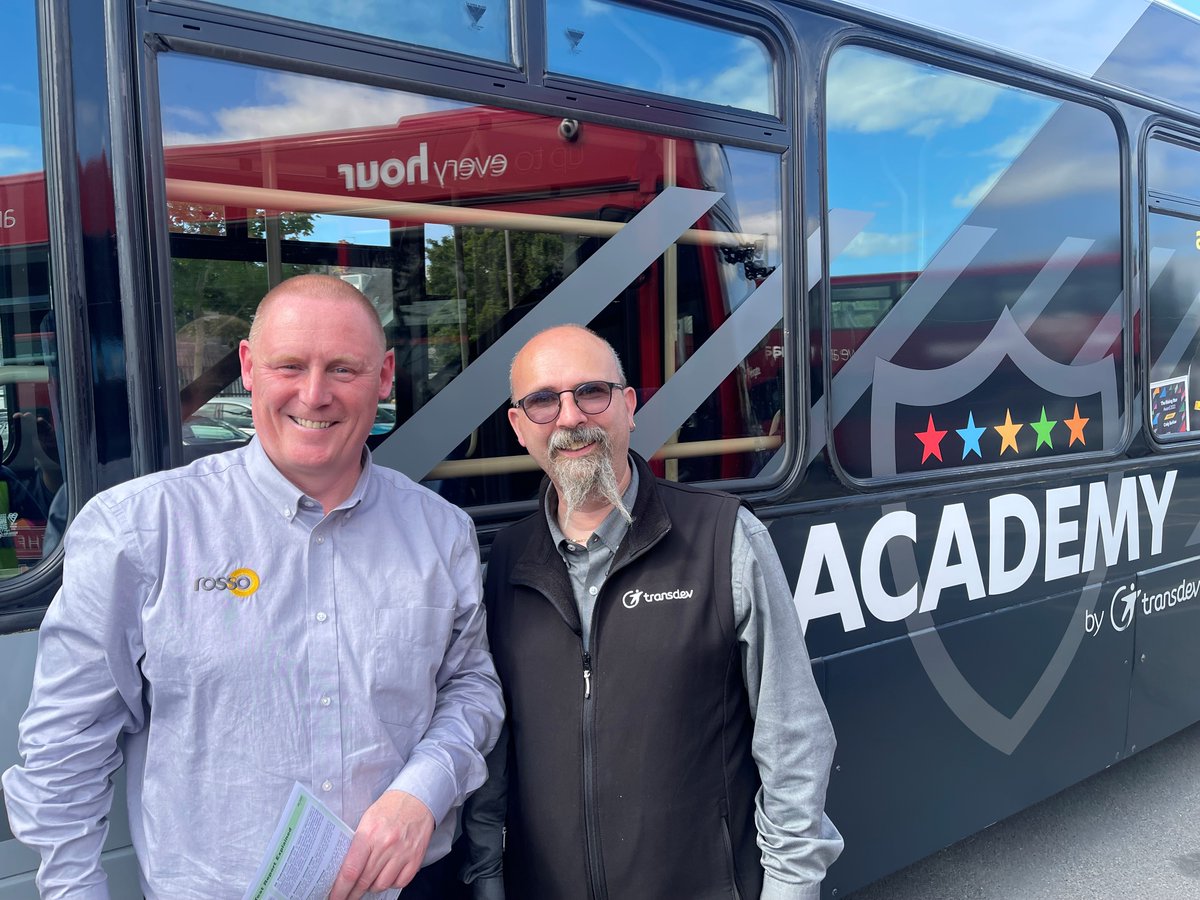 🥳Happy Friday and huge congratulations to John!🎉 He recently passed his driving test to join the team at <a href="/Rossobus/">Rosso</a> in Burnley. A huge thank you to his instructor Gordon. 🙌 Keep a look out for John driving your bus soon!🚌