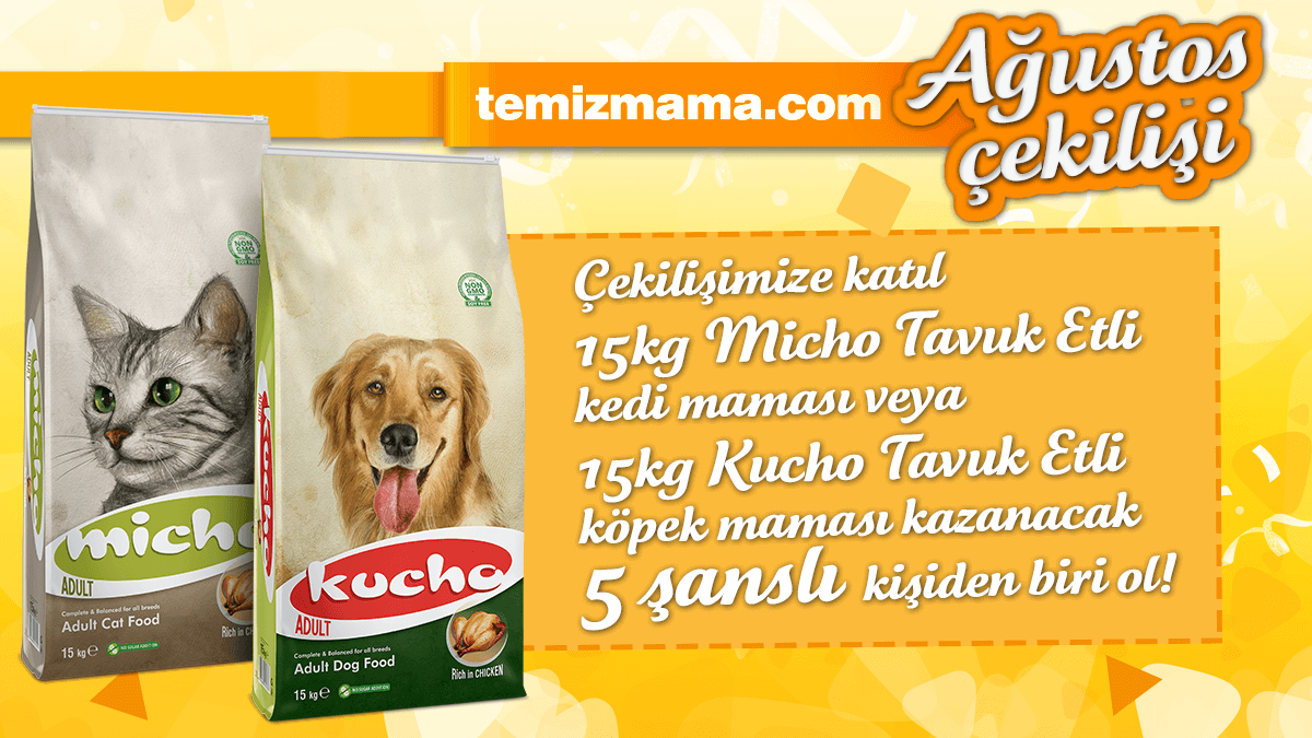 🥳 Temizmama Ağustos çekilişi başladı! 🥳

👉 <a href="/temizmamacom/">Temizmama</a> hesabımızı takip et. ✔️⁠
👉 Gönderimizi beğen ve repostla. ❤️⁠
👉 Bir arkadaşını yoruma etiketle. 💬⁠

5 takipçimize: 😻 15KG Micho #KediMaması veya 🐶 15KG Kucho #KöpekMaması #Hediye! 🐾

Sonuçlar 9 Eylül!🤩