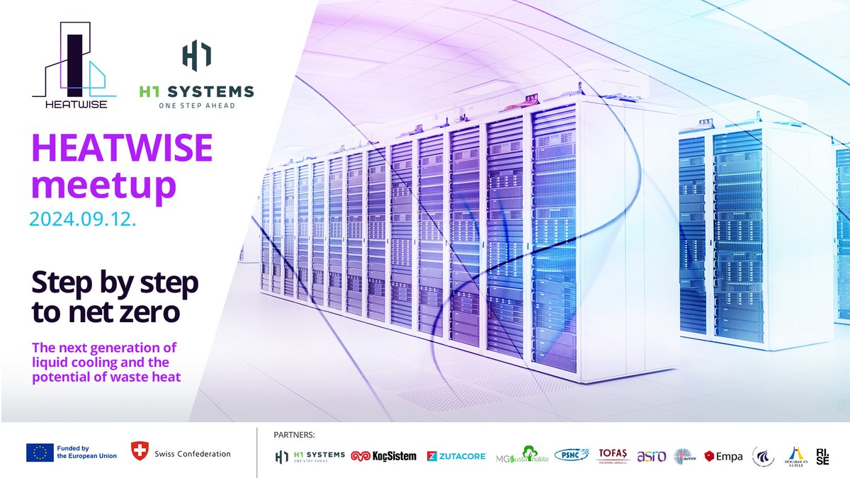 Mark your calendars! 👉 Join an event on #WasteHeat potential and #DataCenters #Cooling solutions, organised by  <a href="/HEATWISE2024/">HEATWISE</a>. 

Moreover, the #THUNDER project will be highlighted in the showcase area!

📅 12/09, 9:00 - 16:00 CET
📍 Budapest &amp; Online
💻 bit.ly/3AvGNkS