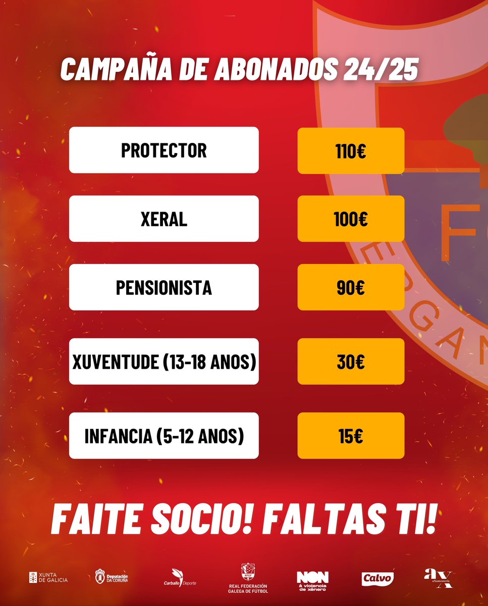 ❤️‍🔥 𝐒𝐈𝐍𝐓𝐄 𝐎 𝐁𝐄𝐑𝐆𝐀𝐍❗❤️‍🔥

Vive con nós unha tempada apaixonante! 

✅ Copa do Rei
✅ Segunda Federación
✅ Terceira Federación Feminina

Faite socio! Faltas ti! 

🤝 Únete a nosa #FamiliaBergan, a mellor familia de todas! 

#ForzaBergan 🔴🔵
#VamosBerganDálleLume 🔥