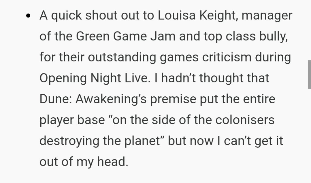 Pleased to be shouted out in @GeorgeOsborn's Video Games Insider although I would like to point the clear libel of "top class bully". To say I'm top class in anything would be a dramatic overstatement