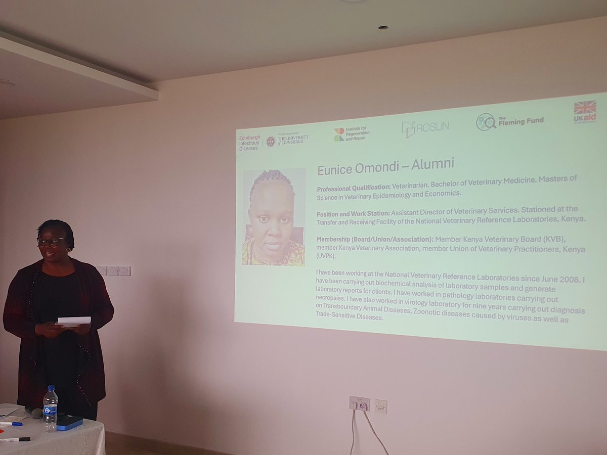 Edinburgh Infectious Diseases (@edin_eid) on Twitter photo Great to hear from the <a href="/FlemingFund/">The Fleming Fund</a> fellows from Kenya in person and online as they share their experiences and discuss the challenges faced during their fellowships.
We look forward to supporting them in Phase 2 and seeing their future endeavors on #AMR and #OneHealth Great to hear from the <a href="/FlemingFund/">The Fleming Fund</a> fellows from Kenya in person and online as they share their experiences and discuss the challenges faced during their fellowships.
We look forward to supporting them in Phase 2 and seeing their future endeavors on #AMR and #OneHealth