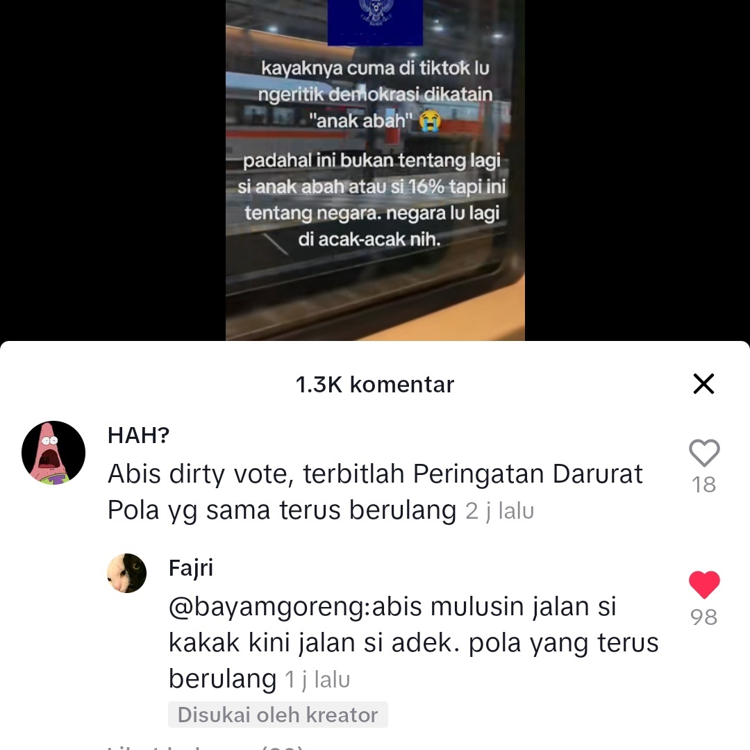 💚 MENYALAAA, SANGAT FAKTA SEKALI JAWABANNYA WKWK