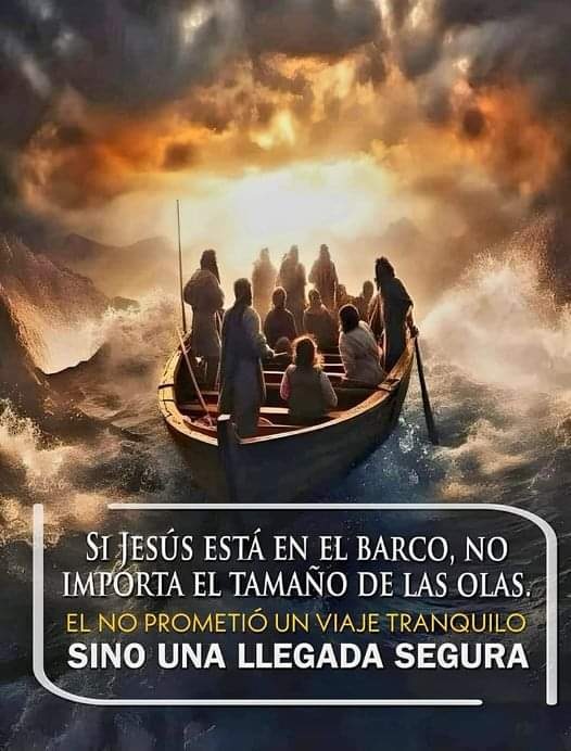 ✨️Que Jesús sea el capitán de tu barco, es la única manera de asegurarte que cuando venga la tempestad y la tormenta, no te hundirás. 
📖 Isaías 43: 2

¡Buenos días a todos! 🌅
#FelizJueves