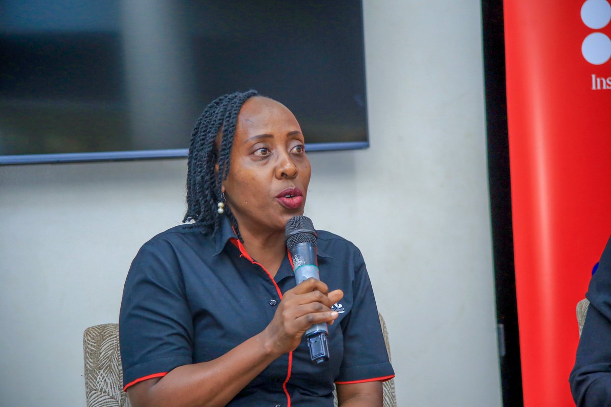 The_UIA's tweet photo. Sylvia Mwebesa Kajubi -  Deputy Principal of the @ITC_Kampala, outlines the expectations for insurance agents, noting that a Certificate of Proficiency in Insurance is the minimum qualification required. 

#InsuranceMediaWorkshop https://t.co/XtxPf0txhq