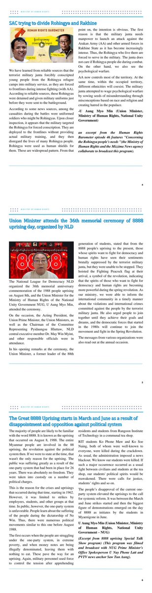 mohr_nug's tweet image. Ministry of human rights
Bi- weekly Newsletter
18.8.2024
#NUG
#MOHR
#humanrights
#newslettersignup