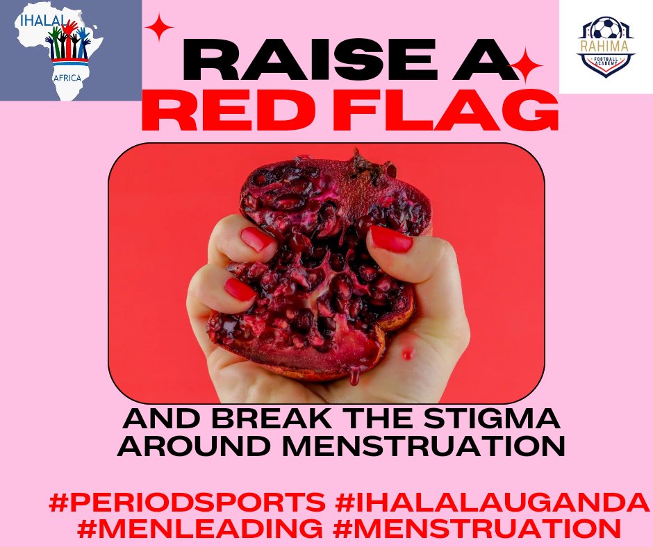 Hello partners, donars, funders and well-wishers. Today we are raising up our red flags to break silence surrounding #menstruation #sports #periodsports #ihalalauganda, kindly post a red flag and tag us,  repost this flyer <a href="/RaahSchool/">RAAH CHRISTIAN SCHOOL</a> <a href="/C4C_Uganda/">Charter 4 Change Working Group Uganda</a> <a href="/Charter4Change/">Charter4Change</a> <a href="/SafepadUganda/">Safepad Uganda</a>