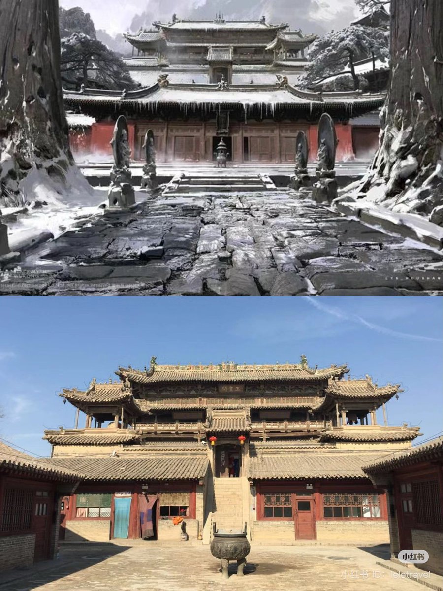 x1ngwu's tweet image. From ancient temples to misty mountains, people are amazed by the authentic landscapes in #BlackMythWukong.
Have you wondered how they look like in reality?
Here&apos;s a very detailed thread on the 11 real-life inspirations behind these stunning #ChineseArchitecture &amp;amp; locations:👇