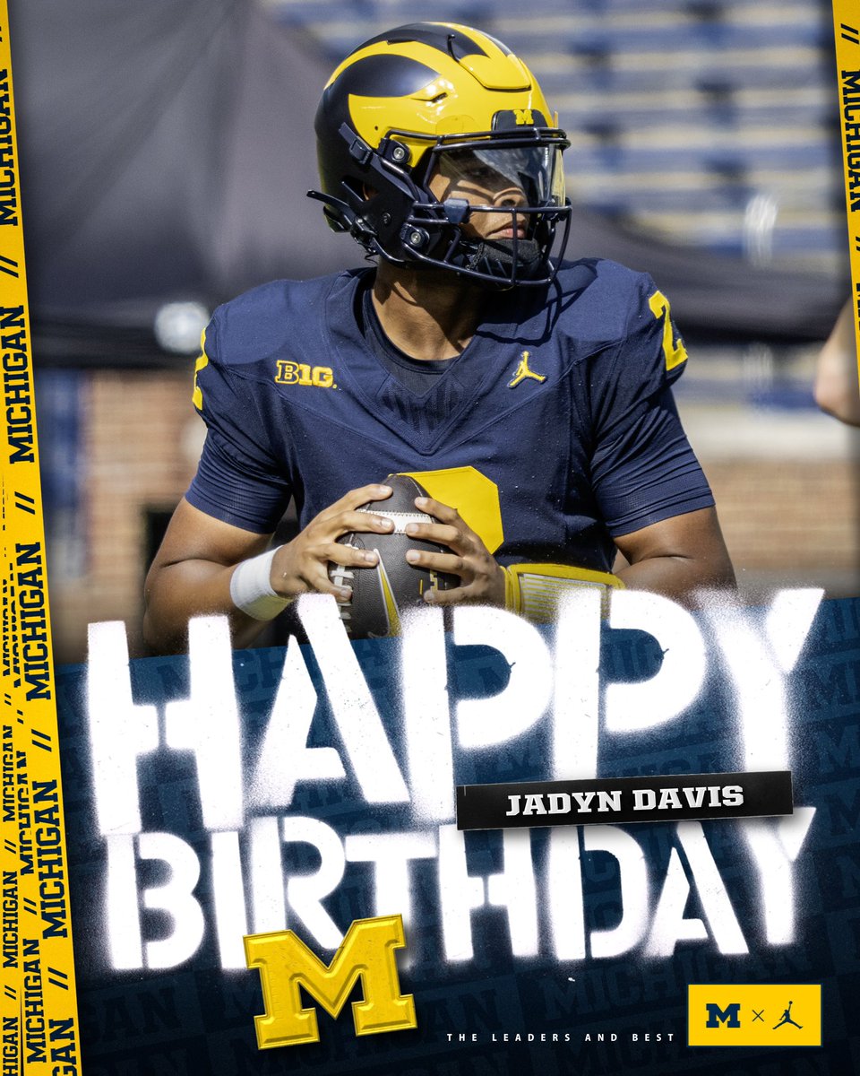 Happy Birthday to <a href="/iamjadyndavis/">Jadyn Davis</a> ! Hope it is a great day!! #GoBlue🔵